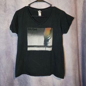 Bush Women's V-neck Graphic Band Tee